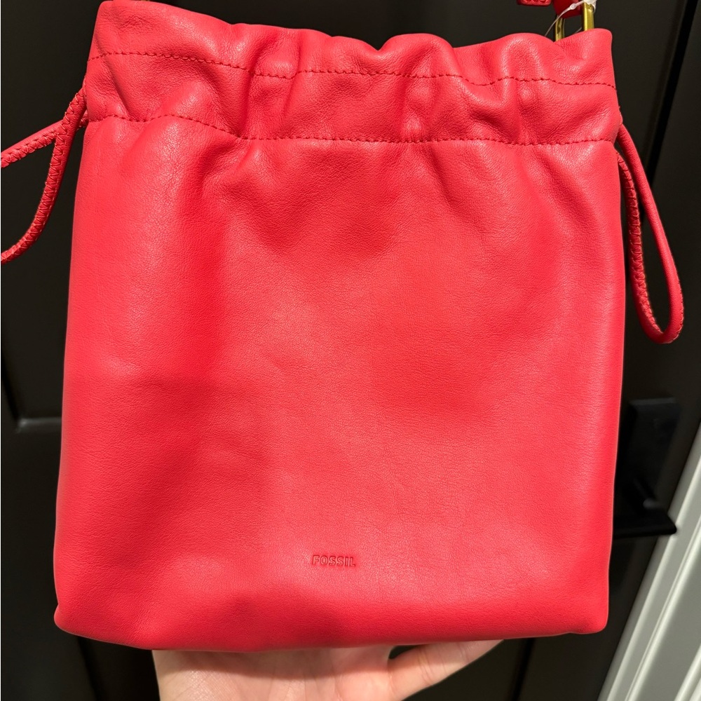 Fossil Red Crossbody Bag